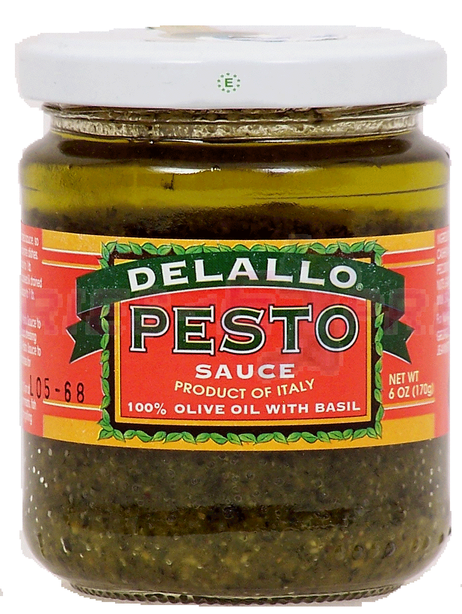 Delallo  pesto sauce, 100% olive oil with basil Full-Size Picture